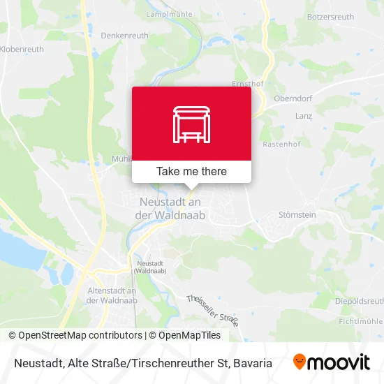 Карта Neustadt, Alte Straße / Tirschenreuther St