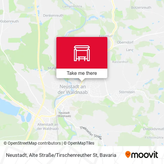 Карта Neustadt, Alte Straße / Tirschenreuther St