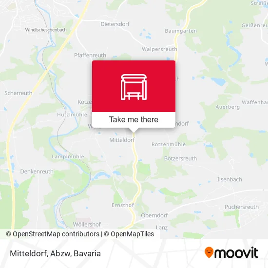 Карта Mitteldorf, Abzw