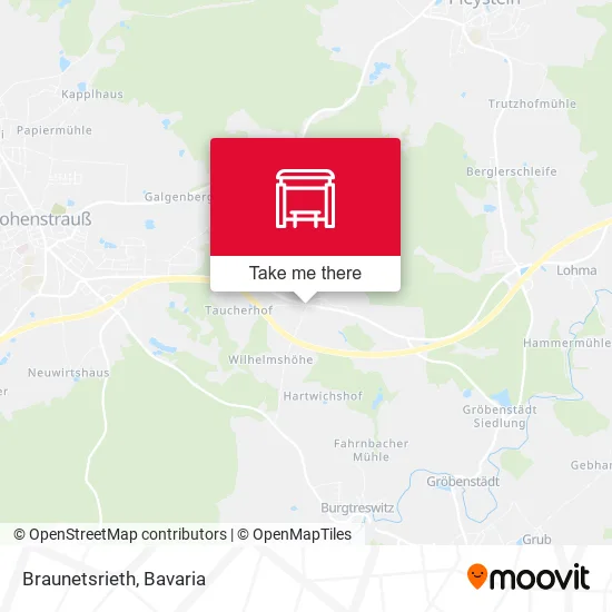 Карта Braunetsrieth