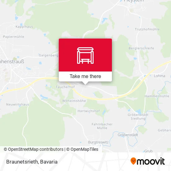 Карта Braunetsrieth