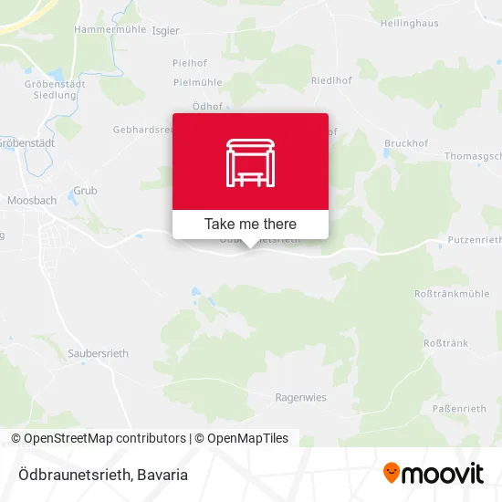 Карта Ödbraunetsrieth