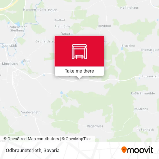 Карта Ödbraunetsrieth