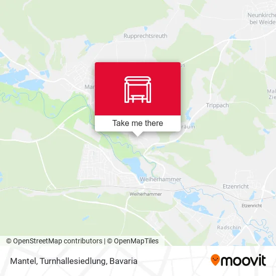 Карта Mantel, Turnhallesiedlung