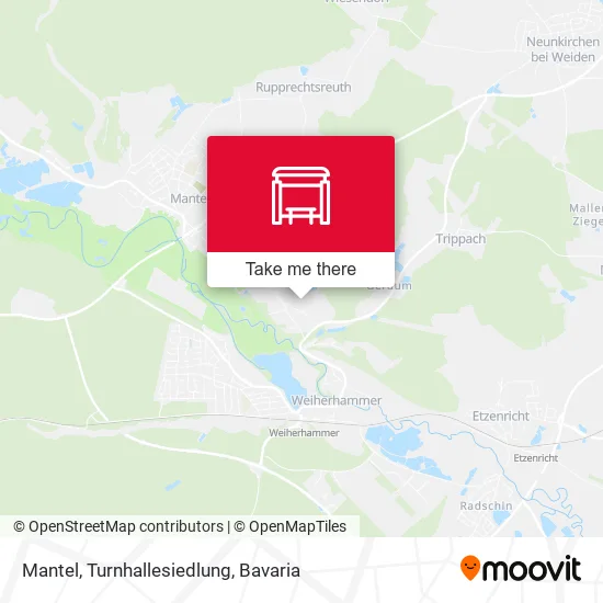 Карта Mantel, Turnhallesiedlung