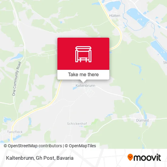 Карта Kaltenbrunn, Gh Post