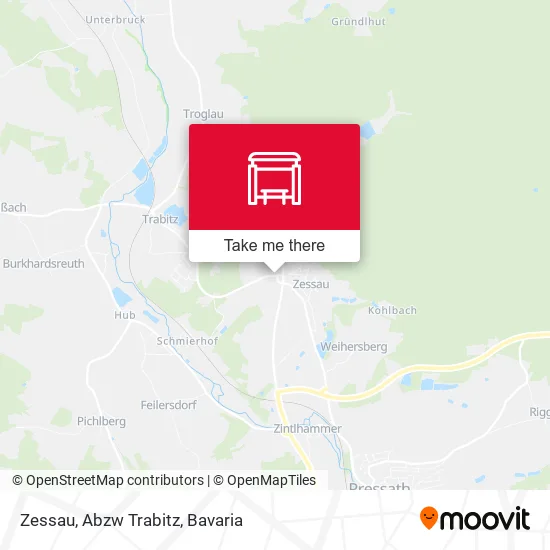 Карта Zessau, Abzw Trabitz