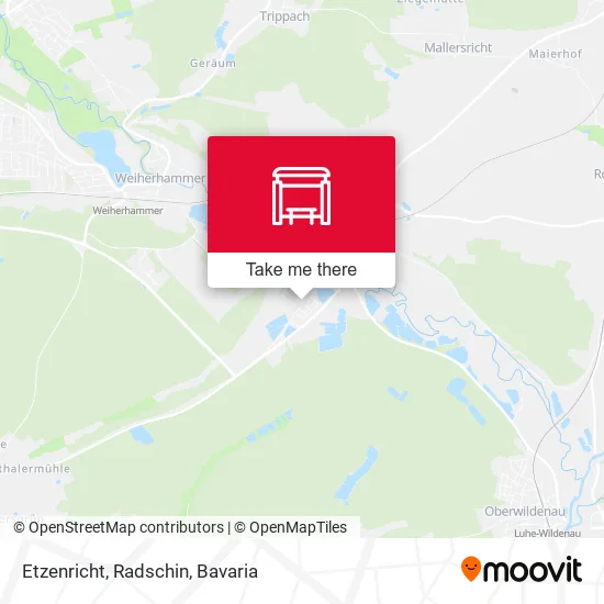 Карта Etzenricht, Radschin