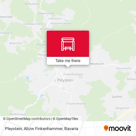 Pleystein, Abzw Finkenhammer map