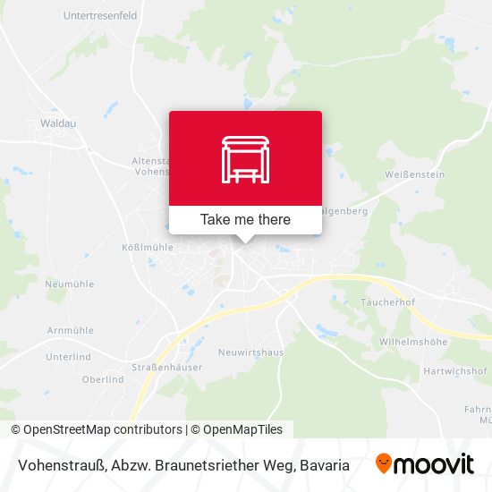 Vohenstrauß, Abzw. Braunetsriether Weg map