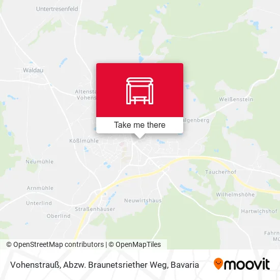 Карта Vohenstrauß, Abzw. Braunetsriether Weg