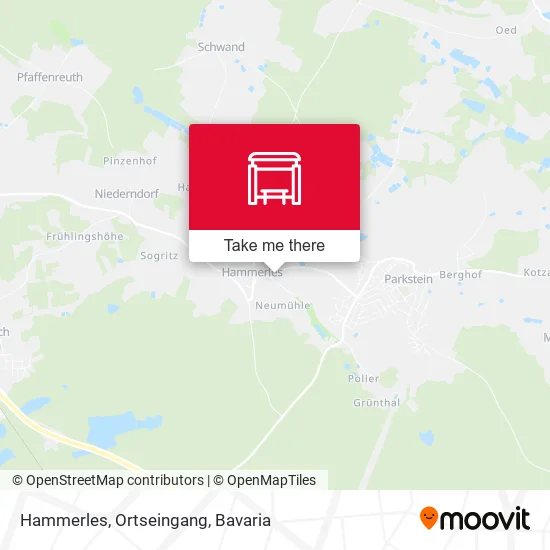 Карта Hammerles, Ortseingang