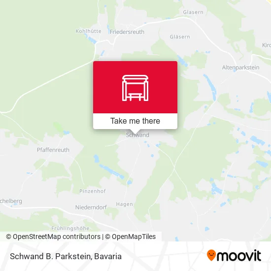 Карта Schwand B. Parkstein