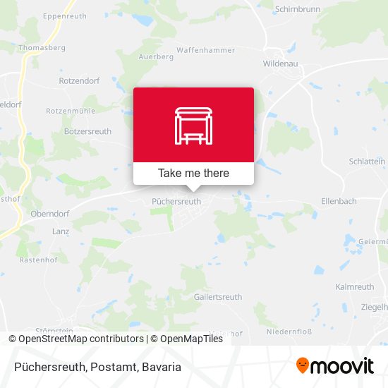 Püchersreuth, Postamt map