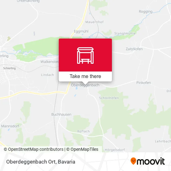 Карта Oberdeggenbach Ort