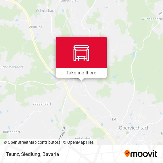 Карта Teunz, Siedlung