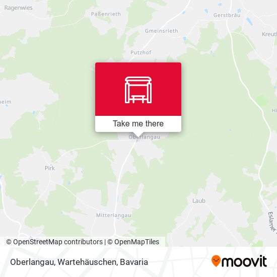 Oberlangau, Wartehäuschen map