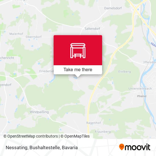 Nessating, Bushaltestelle map