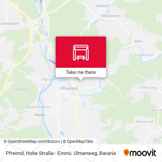 Pfreimd, Hohe Straße - Einmü. Ulmenweg map