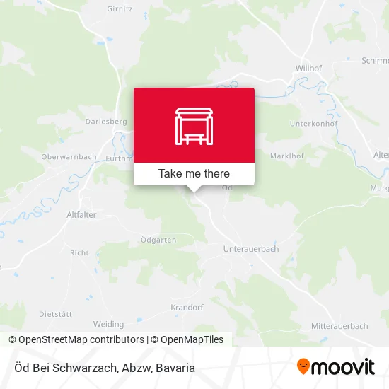 Карта Öd Bei Schwarzach, Abzw