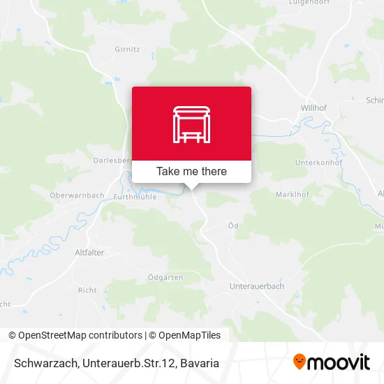 Карта Schwarzach, Unterauerb.Str.12