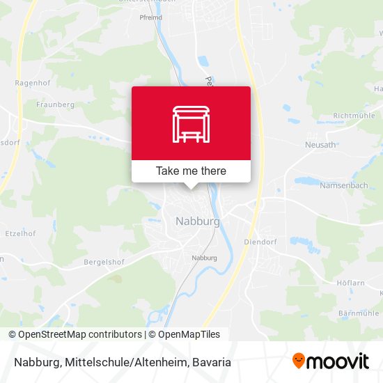 Nabburg, Mittelschule / Altenheim map