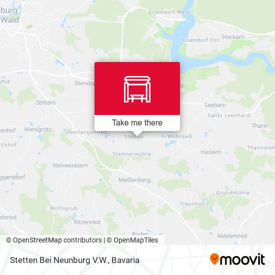 Stetten Bei Neunburg V.W. map