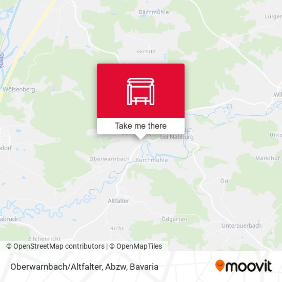 Oberwarnbach/Altfalter, Abzw map