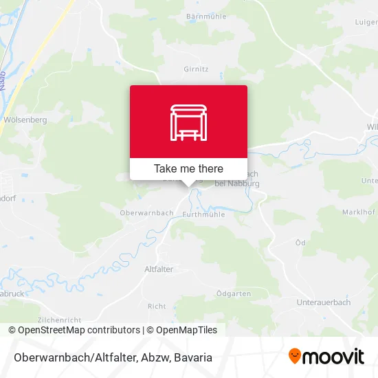 Карта Oberwarnbach/Altfalter, Abzw