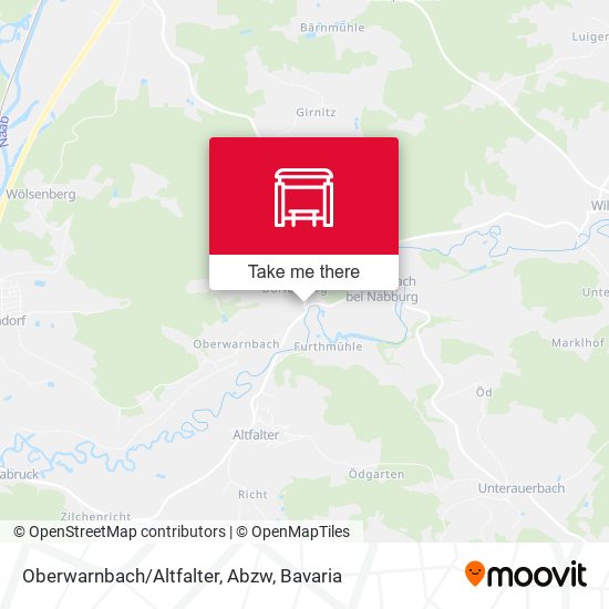Oberwarnbach/Altfalter, Abzw map