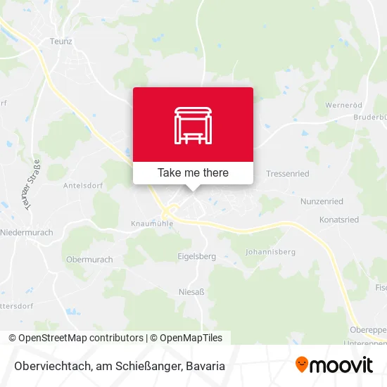 Карта Oberviechtach, am Schießanger