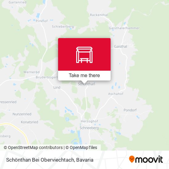Schönthan Bei Oberviechtach map