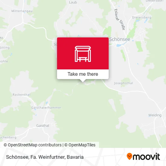 Карта Schönsee, Fa. Weinfurtner
