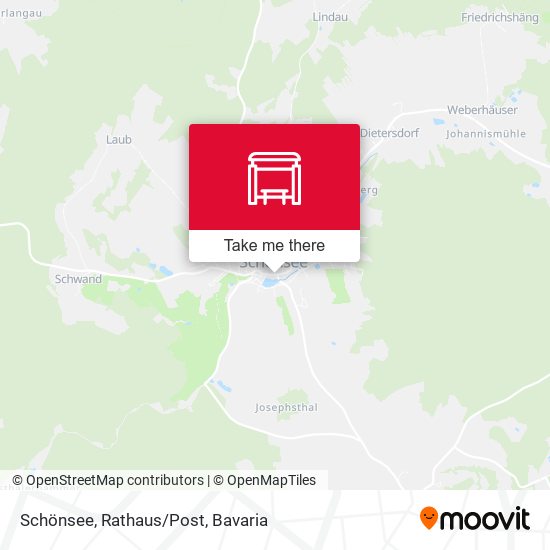 Schönsee, Rathaus/Post map