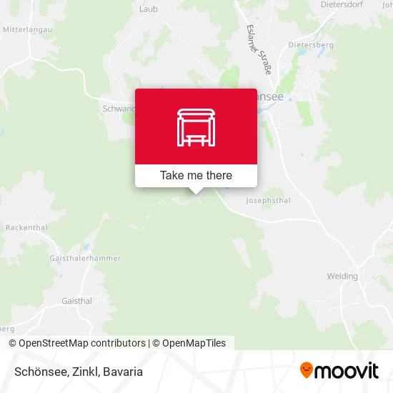 Карта Schönsee, Zinkl