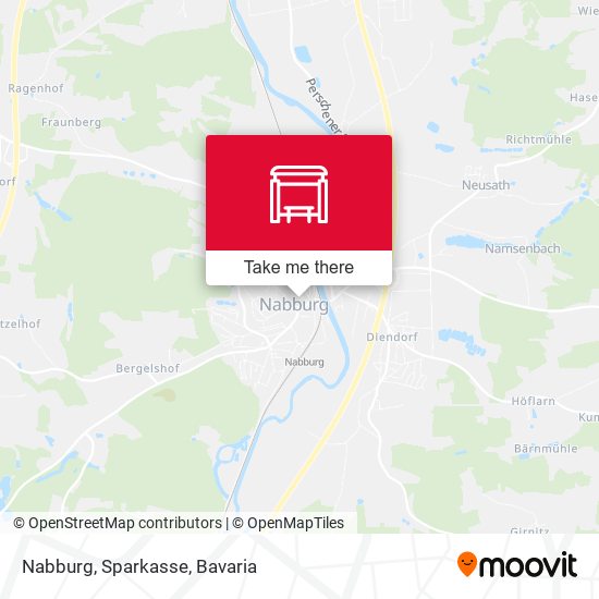 Nabburg, Sparkasse map