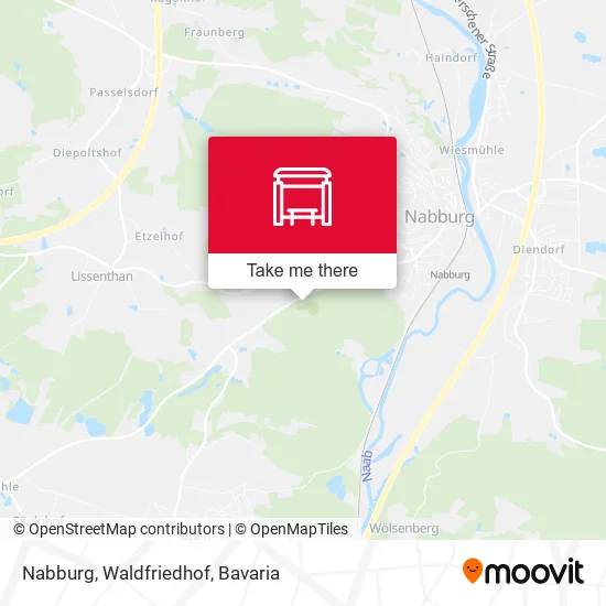 Карта Nabburg, Waldfriedhof