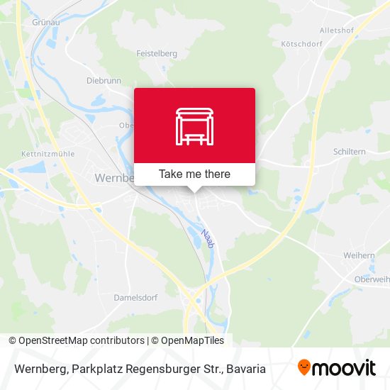 Wernberg, Parkplatz Regensburger Str. map