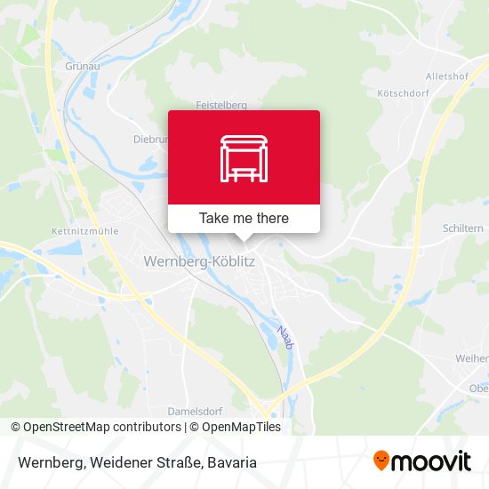 Wernberg, Weidener Straße map