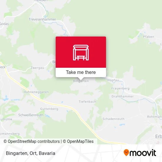 Bingarten, Ort map