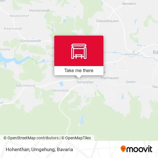 Карта Hohenthan, Umgehung
