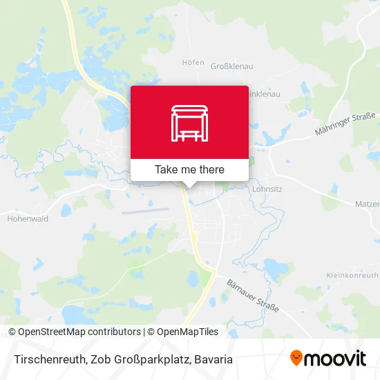 Карта Tirschenreuth, Zob Großparkplatz