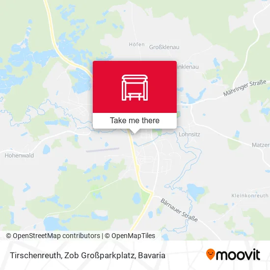 Карта Tirschenreuth, Zob Großparkplatz