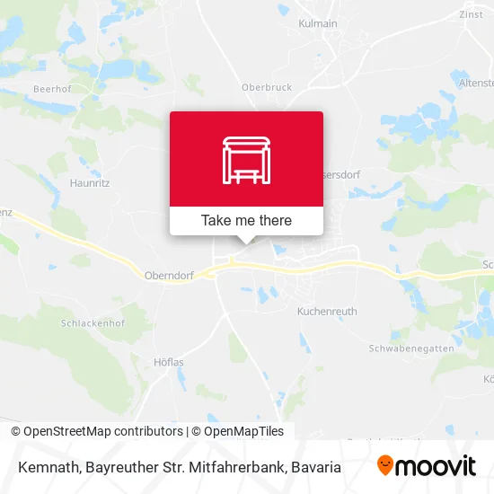 Карта Kemnath, Bayreuther Str. Mitfahrerbank