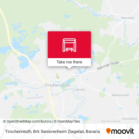 Карта Tirschenreuth, Brk Seniorenheim Ziegelan