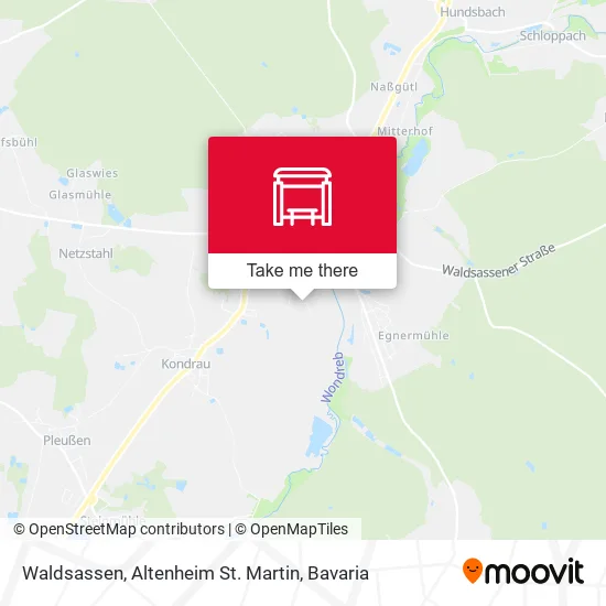 Карта Waldsassen, Altenheim St. Martin