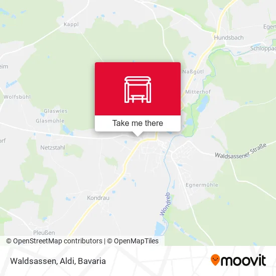 Карта Waldsassen, Aldi