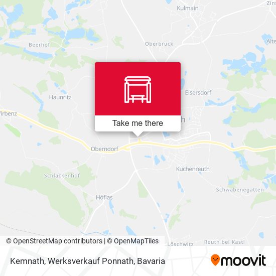 Kemnath, Werksverkauf Ponnath map