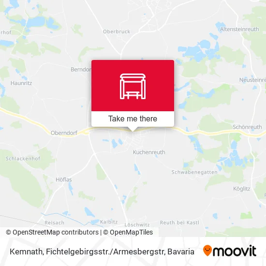Карта Kemnath, Fichtelgebirgsstr. / Armesbergstr