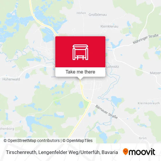 Карта Tirschenreuth, Lengenfelder Weg / Unterfüh